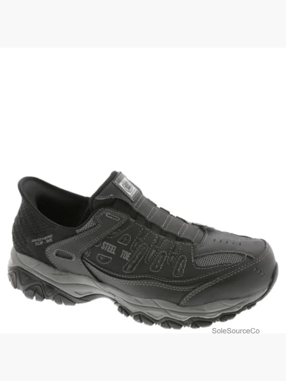 Hands Free Slip-in Safety Toe Work Shoes Steel Toe EH Slip-On